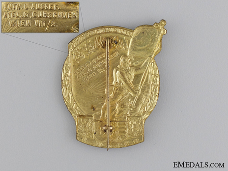 XV.KAI.OSM.ARMEE KORPS Cap Badge Reverse