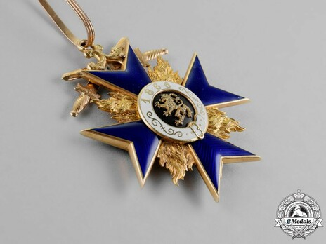 Order of Military Merit, Military Division, II Class Cross (without crown) Reverse