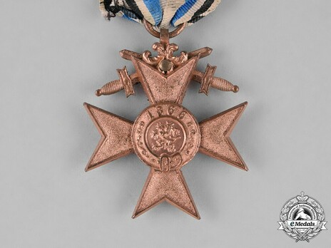 Order of Military Merit, Military Division, III Class Military Merit Cross (without crown) Obverse