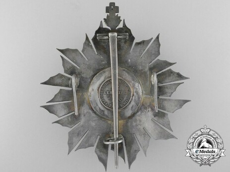 Grand Cross Breast Star (Silver gilt) Reverse