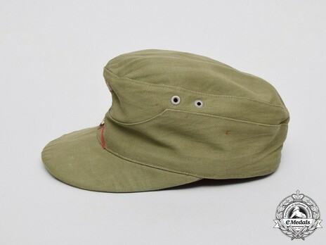 Afrikakorps Heer Staff NCO/EM's Visored Field Cap with Soutache Left Side