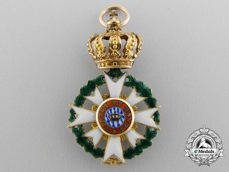 Merit Order of the Bavarian Crown, Grand Cross Miniature Reverse