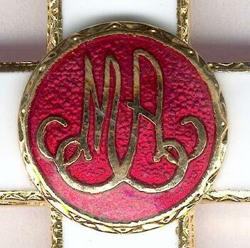 1st Class Cross (white distinction) (gilt) Reverse