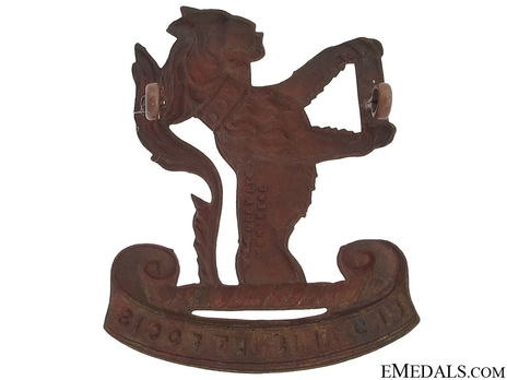 Peel & Dufferin Regiment Other Ranks Cap Badge Reverse