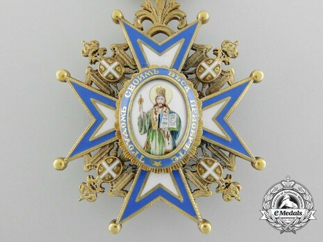 Order of Saint Sava, Type III, I Class Obverse