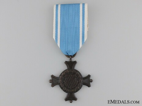 Military Long Service Decoration, II Class Cross (in blackened bronze) Reverse