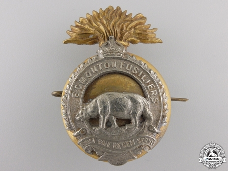Edmonton Fusiliers Other Ranks Cap Badge Obverse