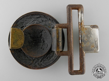 Firefighters Regional Officer Belt Buckle (Württemberg version) Reverse