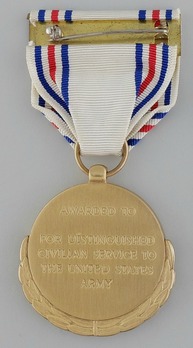 Decoration for Distinguished Civilian Service Reverse