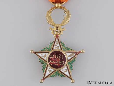 Order of Ouissan Alaouite, Type I, IV Class Officer Obverse