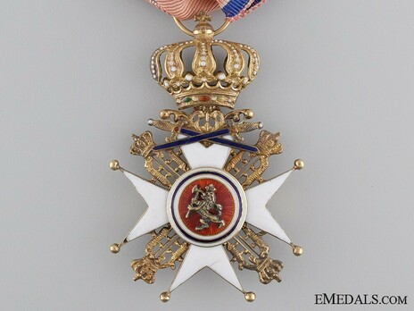 Order of St. Olav, Knight I Class, Military Division (1847-1906) Obverse