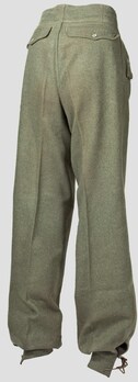German Army Panzer Trousers (Grey version) Reverse