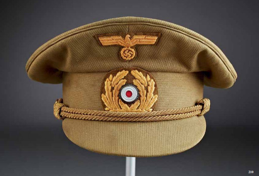 Kriegsmarine Officer Ranks Tropical Visor Cap
