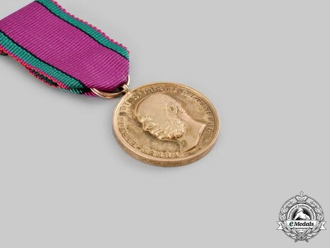 Saxe-Altenburg House Order Medals of Merit, Type III, Civil Division, in Gold Obverse