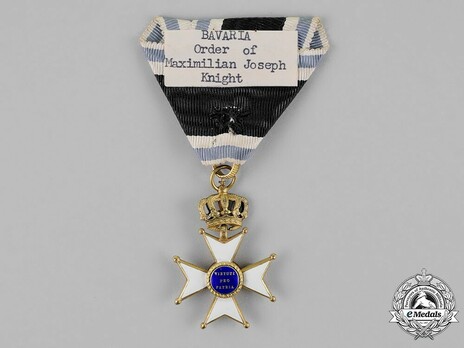 Military Order of Max Joseph, Knight's Cross Reverse