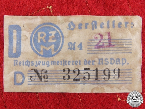 NSDAP Leiter einer Hilfsstelle/Blockwalter/Blockobmann Type II Ort Level Armband RZM Tag