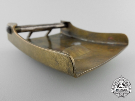 SA Enlisted Ranks Belt Buckle (with static swastika) (brass version) Reverse