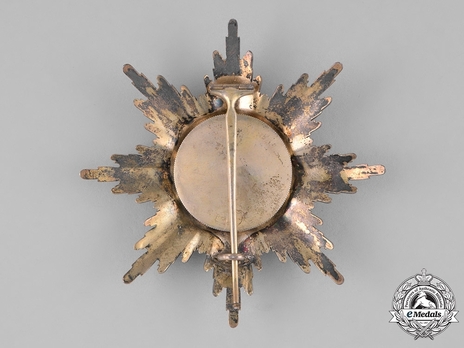 Order of the Red Eagle, Type V, Military Division, Grand Cross Breast Star (in gold) Reverse