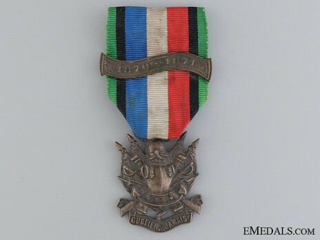 Decoration (with "1870-1871" clasp) (Silvered bronze by P. Harangar) Obverse