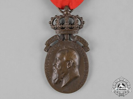 Prince Regent Luitpold Medal, Bronze Medal (with crown) Obverse