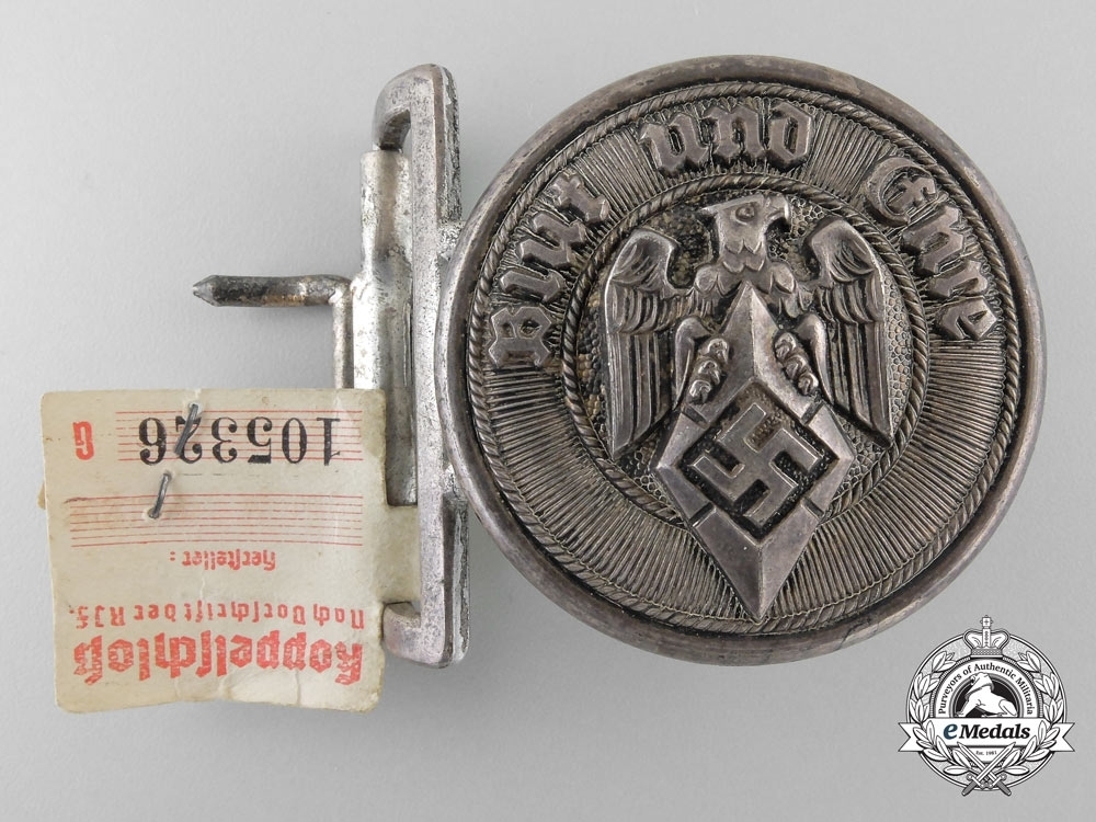 Hj officer post 1936 belt buckle silver christian theodor dicke obverse1