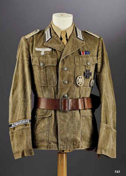 Afrikakorps Heer 1st pattern Field Tunic (Officer version) Obverse