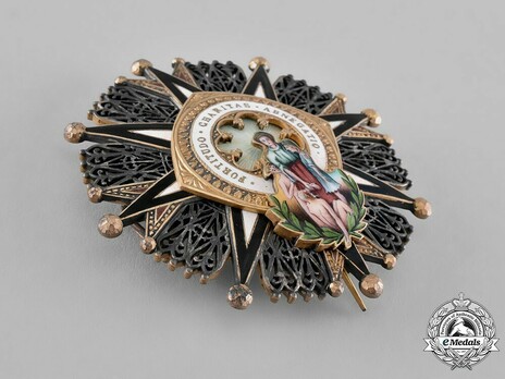 I Class Breast Star (white and black distinction) Obverse