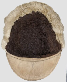 Luftwaffe NCO/EM Ranks Winter Visored Field Cap (dark leather version) Interior