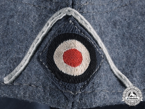 Reichsbahn 2nd Pattern Enlisted Ranks Field Cap (with soutache) Soutache Detail