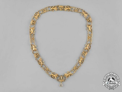 Royal Guelphic Order, Gold Collar (in silver gilt) Obverse
