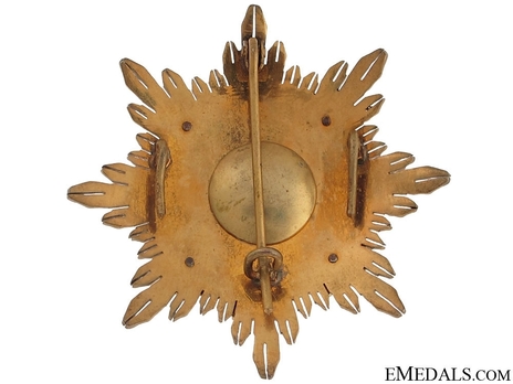 3rd Class Breast Star (white distinction) Reverse