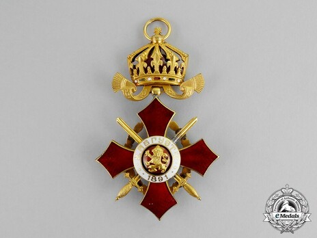 Order of Military Merit, IV Class (with war decoration) Reverse