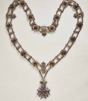 Leopold Order, Type III, Silver Collar Obverse