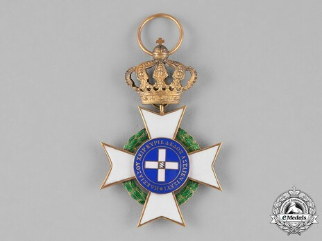 Order of the Redeemer, Type I, Knight's Cross, in Gold Reverse