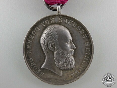 Saxe-Meiningen House Order Medals of Merit, Type V, in Silver Obverse