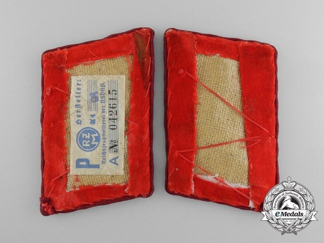 NSDAP Ober-Befehlsleiter Type IV Gau Level Collar Tabs Reverse