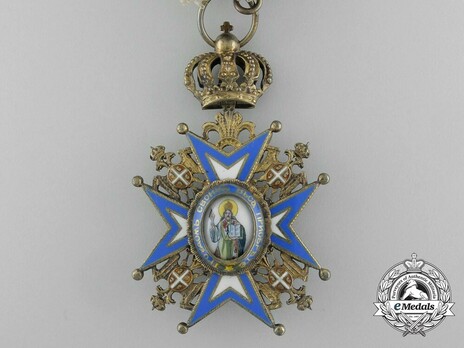 Order of Saint Sava, Type III, IV Class Obverse