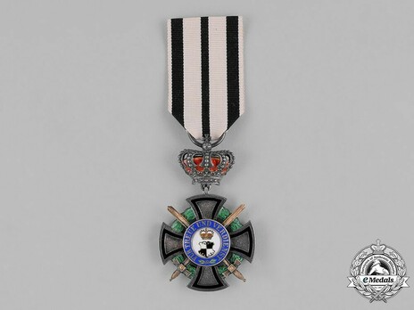 House Order of Hohenzollern, Type II, Military Division, III Class Honour Cross (with crown) Obverse