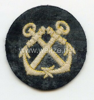 Kriegsmarine Enlisted Men Navigating Helmsman Insignia Reverse
