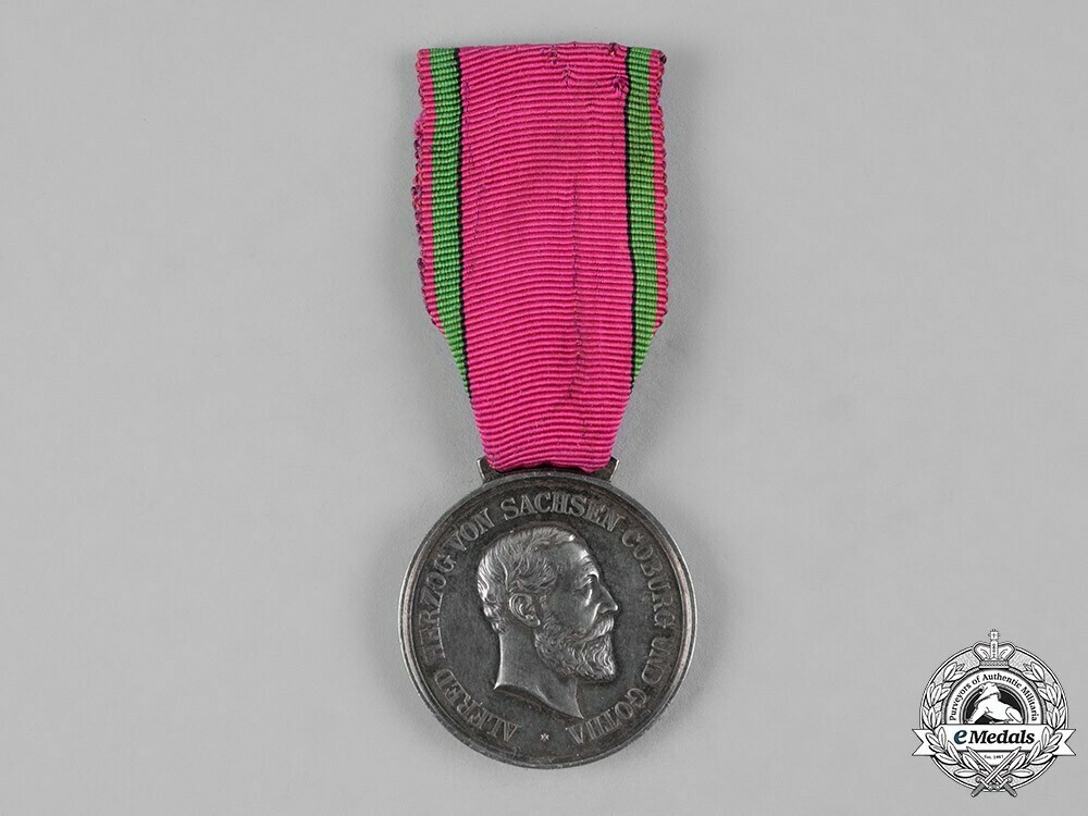 Saxe ernestine+house+order+medals+of+merit%2c+in+silver+1