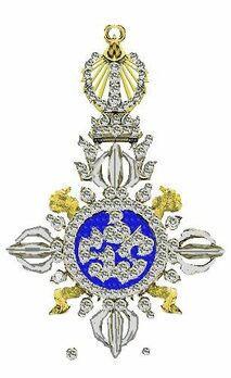 Ratana Varabhorn Order of Merit Badge (with diamonds) Obverse