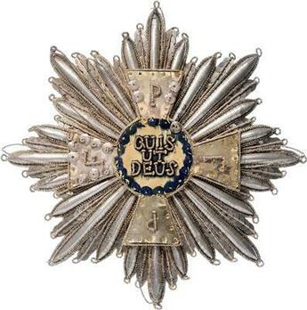 Royal Order of Merit of St. Michael, Grand Cross Breast Star (embroidered, late form) Obverse
