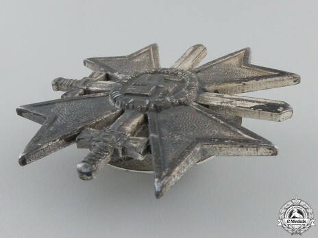 War Merit Cross I Class with Swords, by C. F. Zimmermann (zinc, screwback) Obverse