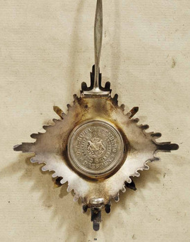 Order of Merit, Type II, Military Division, I Class Commander Breast Star Reverse