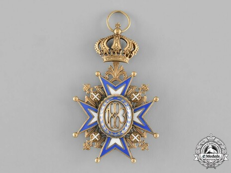 Order of Saint Sava, Type III, I Class Reverse