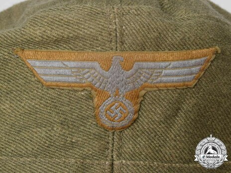 Afrikakorps Heer Artillery & Ordnance NCO/EM's Visored Field Cap with Soutache Eagle Detail