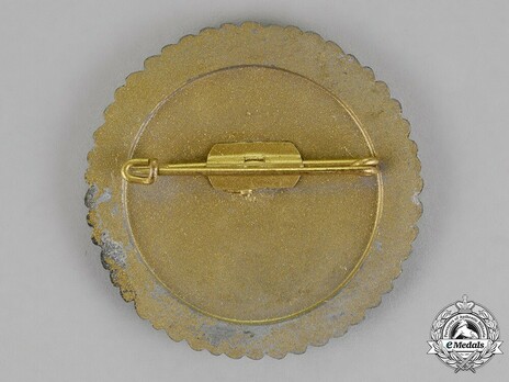 Tyrolean Marksmanship Gau Achievement, Type VII, Champion Badge (for pistol) Reverse