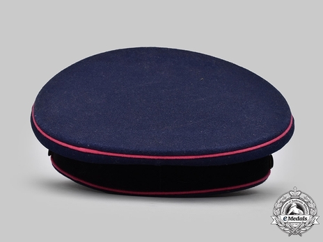 Firefighters Enlisted Ranks Blue Visor Cap Back