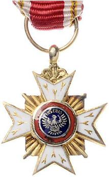 House Order of the Golden Flame, Cross Miniature Obverse