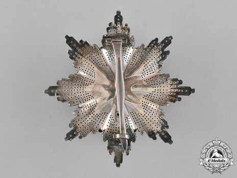 Order of Saint Sava, Type III, I Class Breast Star Reverse